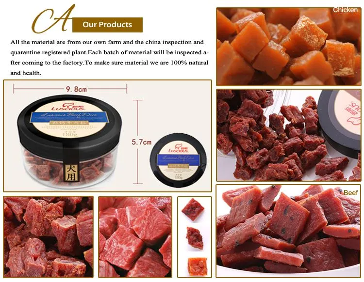 Air Drying Beef Dice Dog Snack Cat Snack Pet Food Supplier