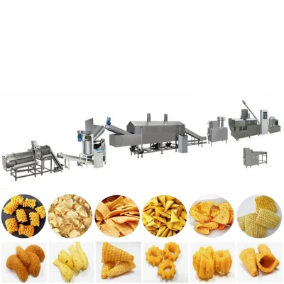 Patatine fritte che fanno la macchina per friggere la macchina per la lavorazione degli snack Linea di produzione fritta congelata